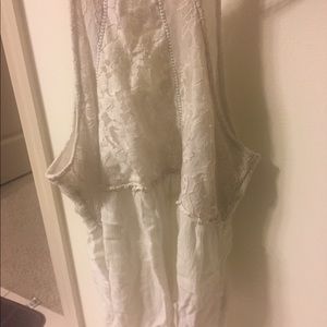 With flower print tank top